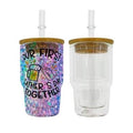 3oz Glass Snowglobe Shot Glass