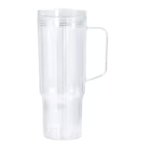 40oz Acrylic Snowglobe Tumbler with Handle & UVDTF