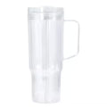 40oz Acrylic Snowglobe Tumbler with Handle & UVDTF