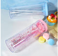 25oz snowglobe tumbler with color lids